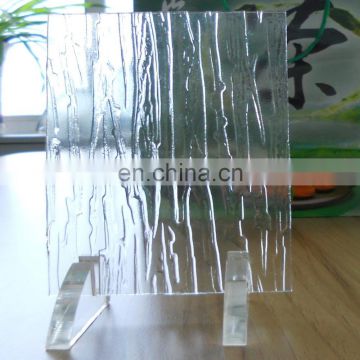 Clear Waterfall Patterned Glass