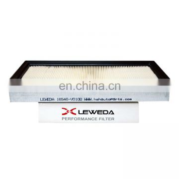 LEWEDA Japanese Car Parts High Performance Non Woven Air Filter 16546-V0100 16546-V0110 For Automobile  ALMERA