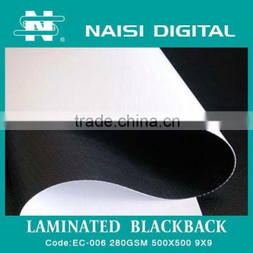 laminated black back frontlit pvc flex banner roll for printing 280gsm