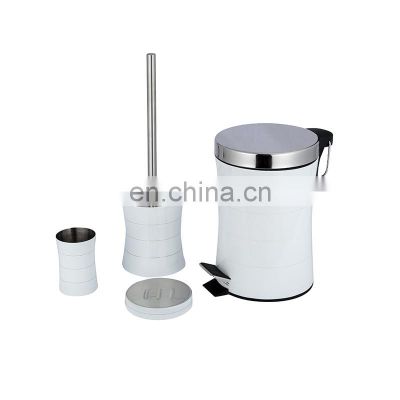 Bagno sets 4 pcs bathroom accessories stainless steel container