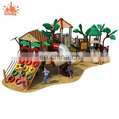 2021 Outdoor equipment slide and swing for kids manufacturer playground