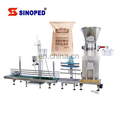 Easy To Clean High Accuracy Stainless Steel 10kg 12.5kg 25kg Milk Coconut Sugar Powder Packing Machine