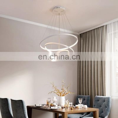Mininalist LED Ceiling Light Simple Round Circle Hanging Lights Decor Home Living Room Stairs Pendant Lamps