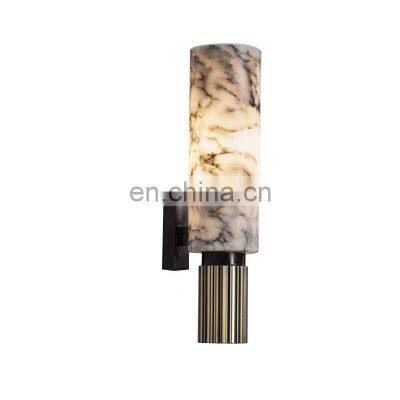 Modern living room marble wall lamp light luxury simple personality bedroom background wall hotel model room villa wall lamp