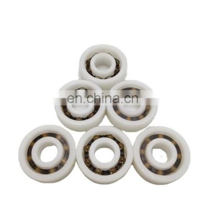 8x24x8 POM material radial ball bearing with glass balls plastic material ball bearings 628-2RS 628-ZZ 628 POM bearing
