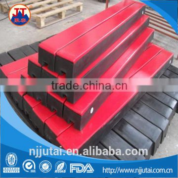 Impact resistant red UHMWPE buffer strip