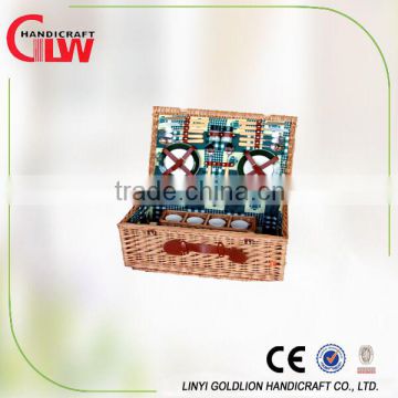 factory 100% handmade picnic baskets, cheap wholesale baskets.picnic basket with liner