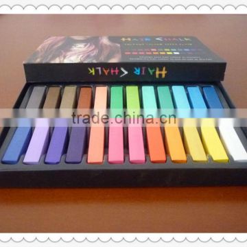 2013 New arrival popular and cheap colorful hair chalk 12/24 colors