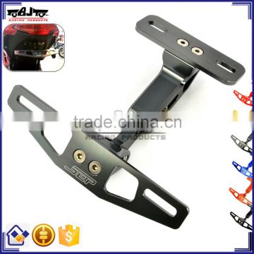 BJ-LPL-033 Top Quality CNC Aluminum Universal Motorcycle Plate Holder Motorcycle