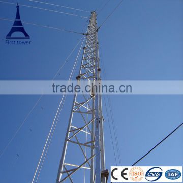 Tower manufacturer Galvanized guyed wifi telecommunication steel towers