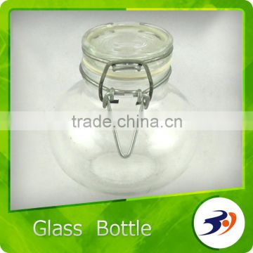 Competitive Price Mini Clear Glass Bottle With Lid