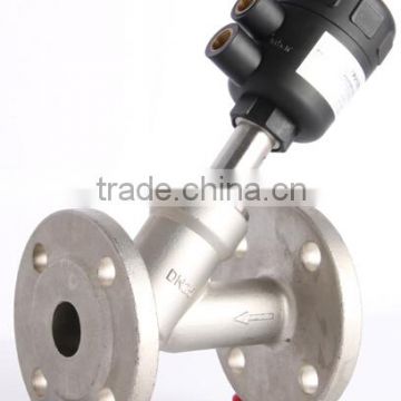 Port connectioin Pneumatic control angle seat valve flange end
