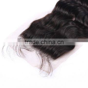 7a Peruvian Deep Wave Closure 4*4 Deep Curly Peruvian Virgin Hair Closure Cheap Wet And Wavy Human Hair Closure Piece