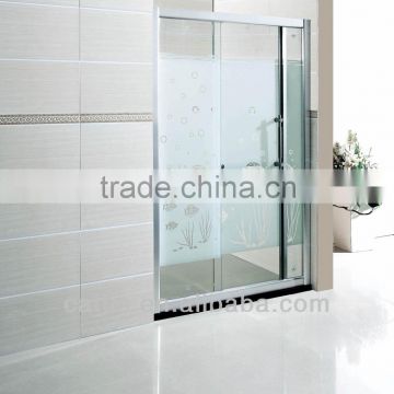 Clear tempered glass shower screen Y002 6-8mm