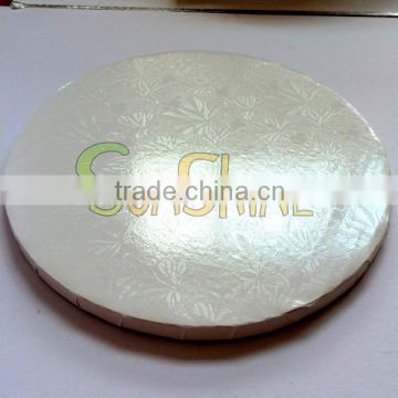 2016 new pattern 5mm thick round cake boards