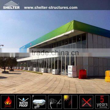 Aluminum frame structure double decker tent