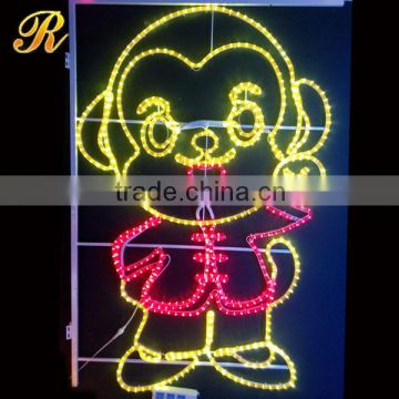 Decorative LED pole lighted monkey for sale