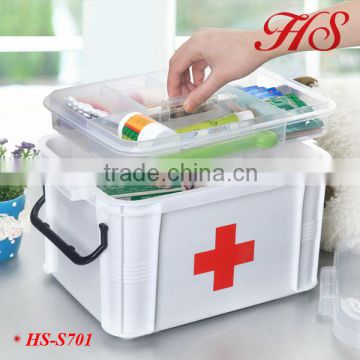 Travel useful plastic medicine storage box protable medicine box