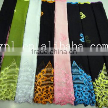 african muslim scarf for women/embroidered silk scarf/shawl scarf (TJ0170)