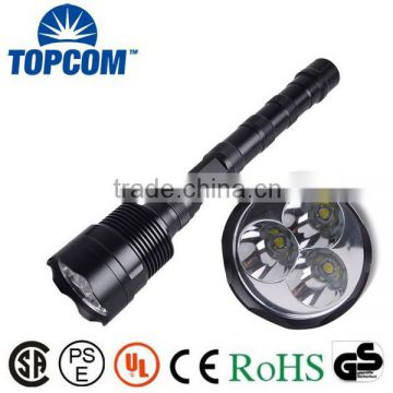 Rechargeable Battery Powered LED Torch 3PCS T6 LED Rechargeable Troch