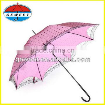 23''auto open fashion parasol lace umbrella