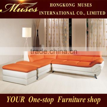 2015 modern leather corner sofa HS0062