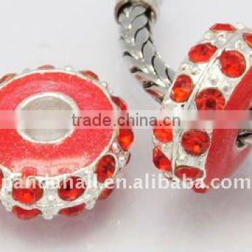 Alloy Crystal Rondelle Beads(ALRI-B003-9)