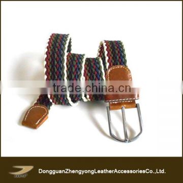 colorful elastic belt with pin buckle