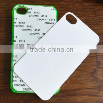 Sublimation plastic phone case with blank Aluminum