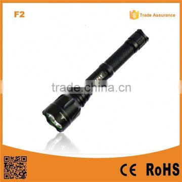 F2 IPX7 Waterproofing XM-L T6 LED 18650 Battery aluminum defend high power led torch black light torch