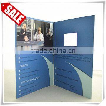 OEM / ODM advertising LCD gift card business gift video card