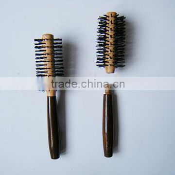 wooden cleaning removable handle hair brush