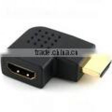 flat HDMIAdapter male/Female A type black color 24k gold plated