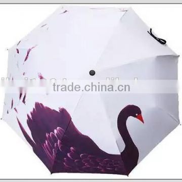 fashion lady digital printing fold umbrella