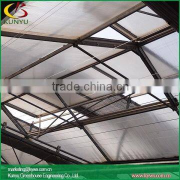 Arch roof type PC greenhouse indoor greenhouse poly plastic for greenhouses