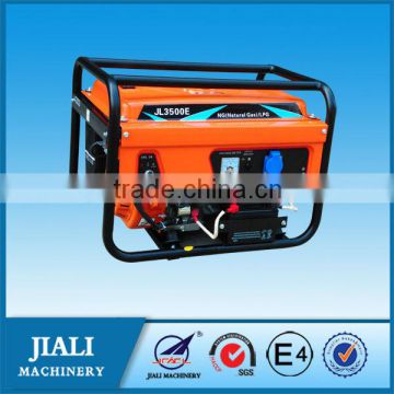 3.5kw electric LPG/NG(natural gas) and petrol three-fuel homehold generator