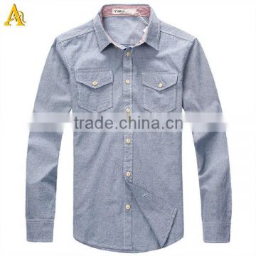 100%cotton fashion shirts for men in long sleeve for men `s wear oem