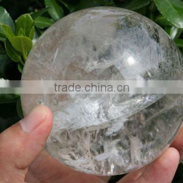 clear Huge 86mm(3.3") Phantom Quartz Sphere, Crystal Ball