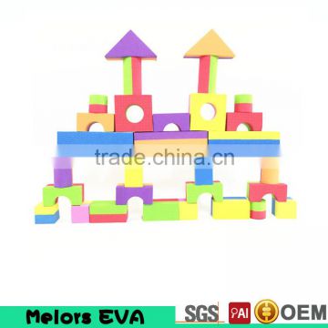 hot sale children plastic double color educational building blocks building block toy for kit playing