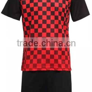 uniform designs women soccer,soccer uniform wholesales,red and black soccer jersey