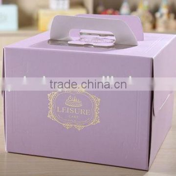 custom food packaging box/ cake packaging printing box with ribbon/ food packaging box christmas wholesale