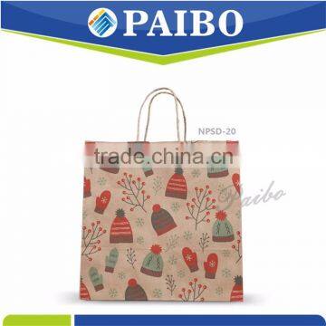 NPSD-20 christmas Paper Bag with handle Professional manufacturer for xmas day beautiful