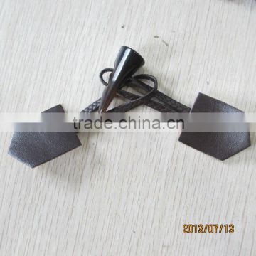 leather toggle for coat