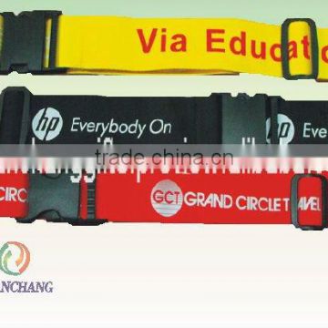 cheap travel silkscreen luggage belts,promotional gift items