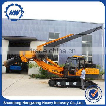22m depth crawler wheels rotary drilling rig with cab