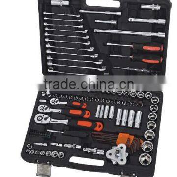 High quality CR-V sockets set / 121 pcs 1/2" & 3/8" &1/4" drive tools kit