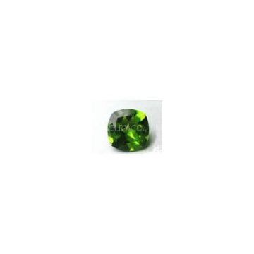 Genuine Gemstone Peridot Loose Gemstones Cushion For Peridot Jewlery 1.5ct