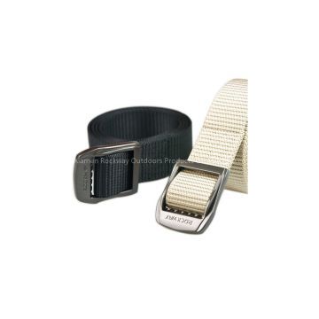 Rugged style nylon alloy buckle technical belt for outdoors and adventutous travel