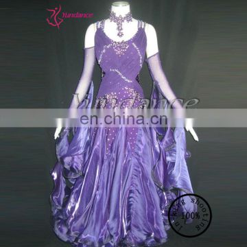 Professional Customizing High-grade Ballroom Dance Dresses For Sale Purple B-1020