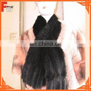 Most Popular Knitted Mink Scarf Fur Scarf